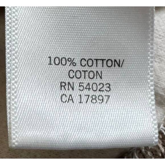 BANANA REPUBLIC Mens 100% Cotton Quarter Zip Knit Sweater Beige Size XL Pullover - Picture 9 of 11